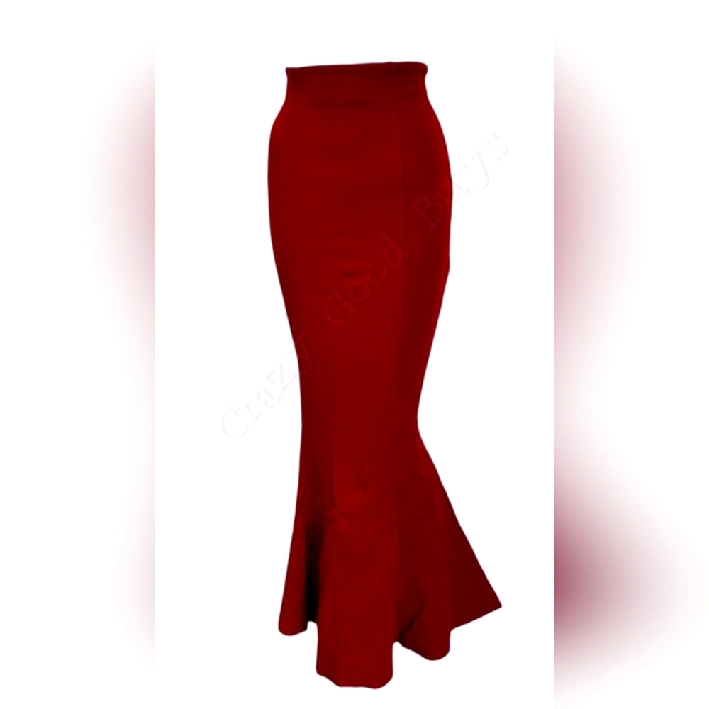 Shape FX Flare Mermaid Maxi High Waist Hi-Rise Skirt, Slimming Stretch, Tall